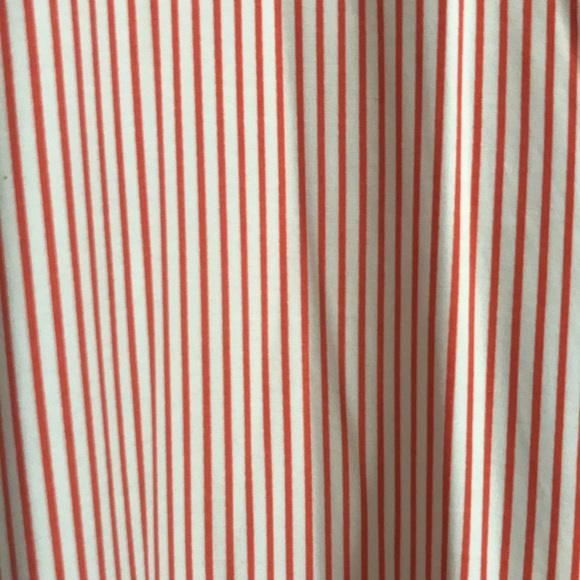 Orange White Stripe Blouse - Picture 2 of 5